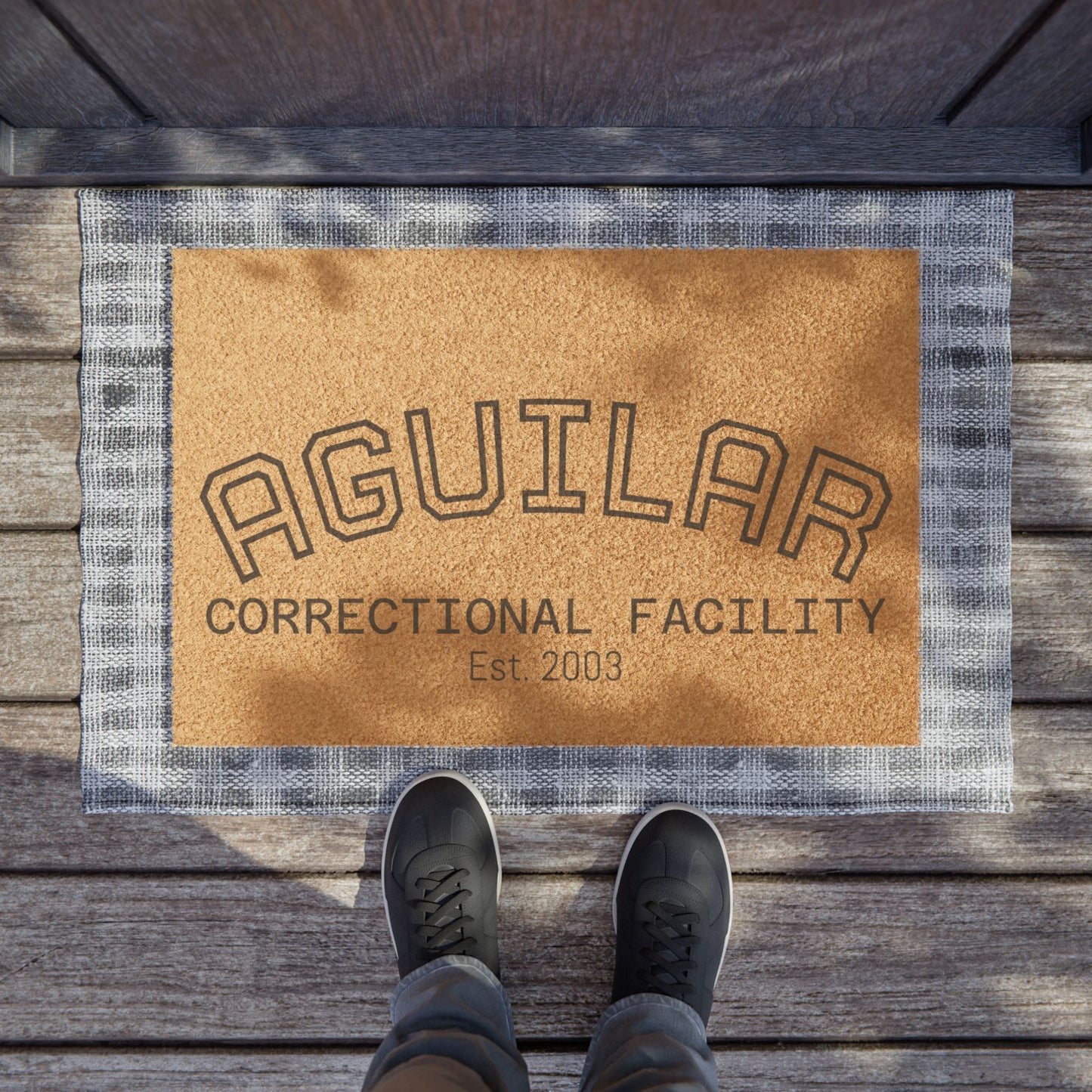 Doormat — Aguilar Correctional Facility Coir Welcome Mat (Est. 2003)