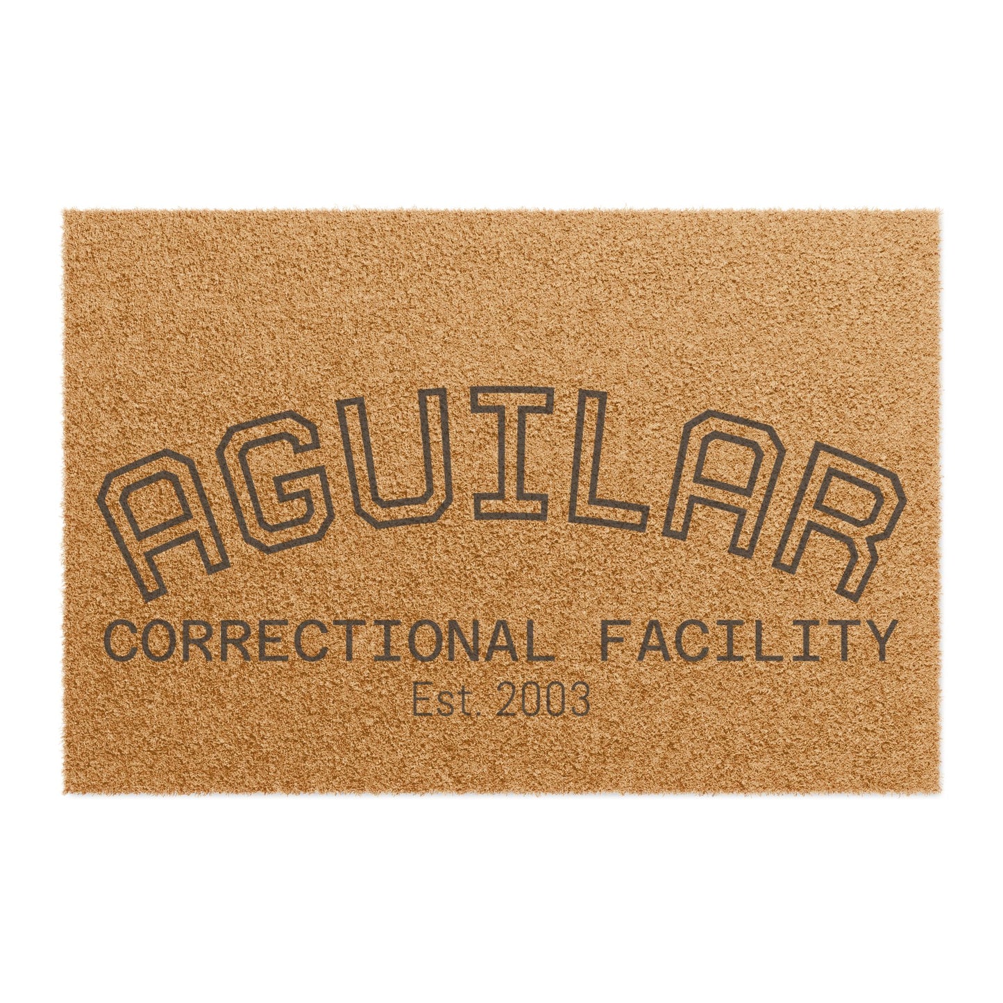 Doormat — Aguilar Correctional Facility Coir Welcome Mat (Est. 2003)