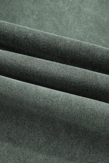 Four Leaf Clover Slight Distressed Raw Edge Wide Leg Jeans